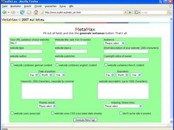 The metamax_en startpage