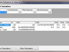 Paused display of population variables