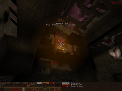 Mage shooting fireballs.