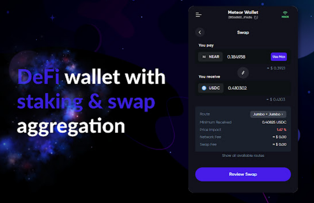 Meteor Wallet Screenshot 1