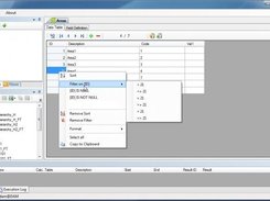 Data Table of a Dimension with opended context-menu