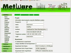 Web Application for Meta Data