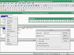 Spelling Checker, Floating Symbol Bar and Replace Box