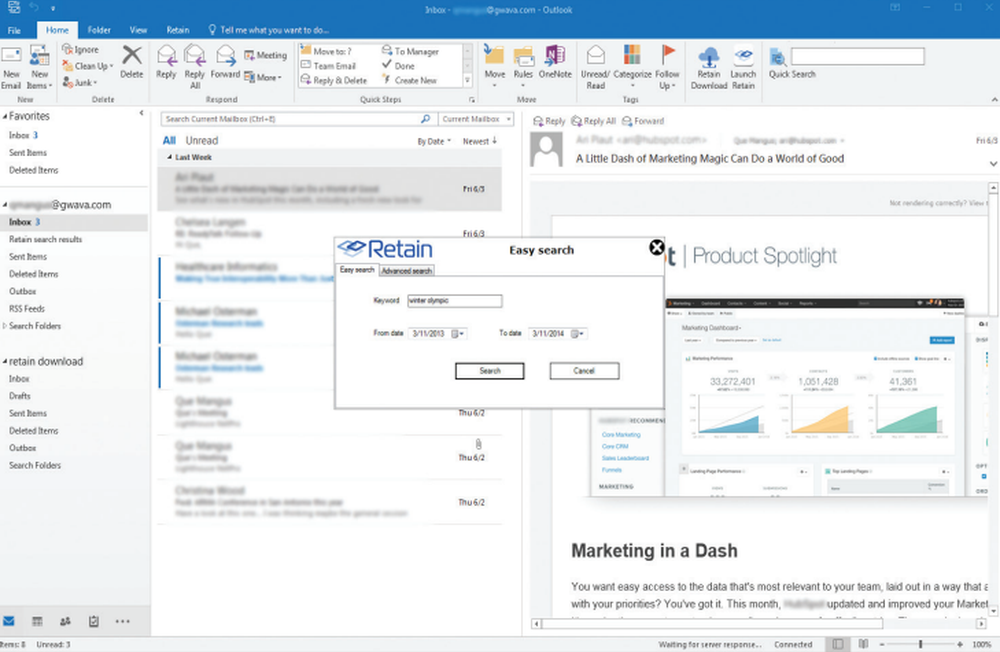 OpenText Retain Unified Archiving Screenshot 1