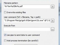 Multi File Port Monitor configuration