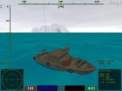 The Patrol boat cruising the sea
