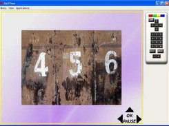 shows a set images in a slideshow