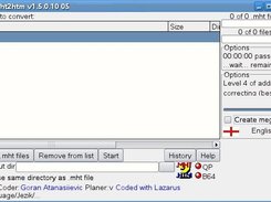 mht2htm only form. Looks same on all systems.