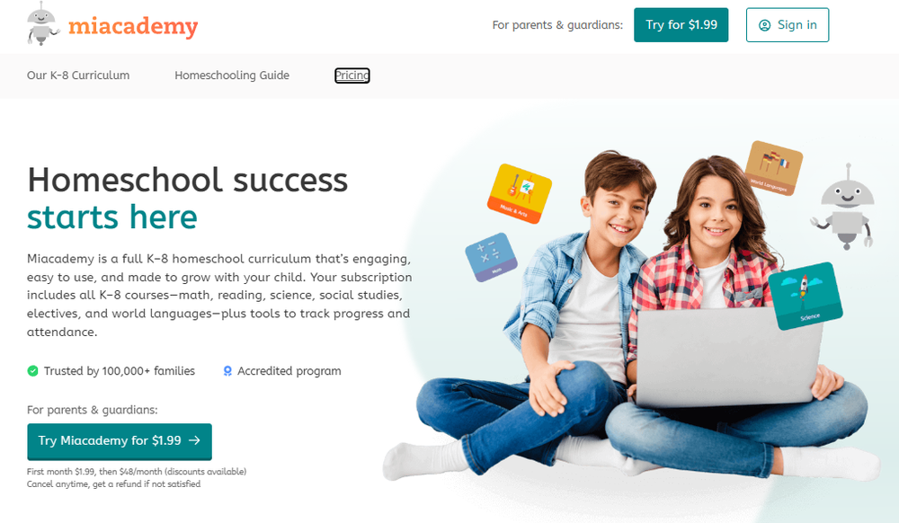 Miacademy Screenshot 1