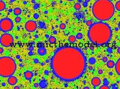Simulation of cement hydration with fine filler particles