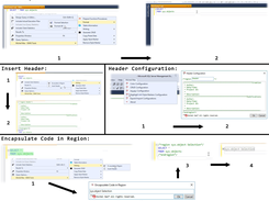 Insert/Configure Header Text, Encapsulate in Region