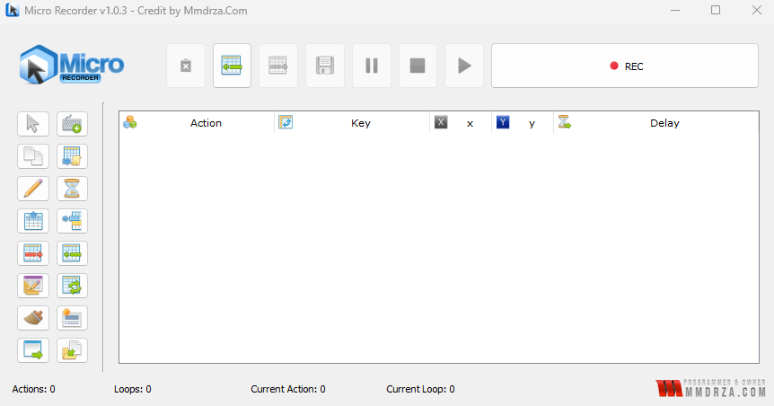 Main Screenshot from Micro recorder auto click Main Screenshot from Micro recorder auto click