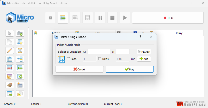 Single Record Mode Screenshot From Micro Recorder - Auto Clicker Single Record Mode Screenshot From Micro Recorder - Auto Clicker