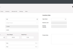 Product Record -  Our product records make your job easier by offering all kinds of flexibility and capabilities around product type (simple products, matrix products, prompt for price, services, etc) and pricing strategies (discounts, promotions, customer-based pricing, quantity-based pricing).  