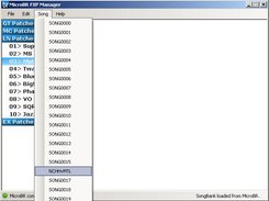 MicroBR plugged in with Song menu populated