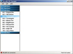 Patch List shown with MicroBR not plugged in