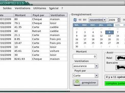 ecran d'acceuil du logiciel