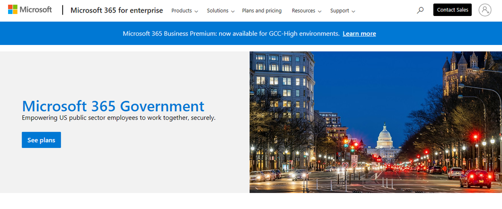 Microsoft 365 Government Screenshot 1