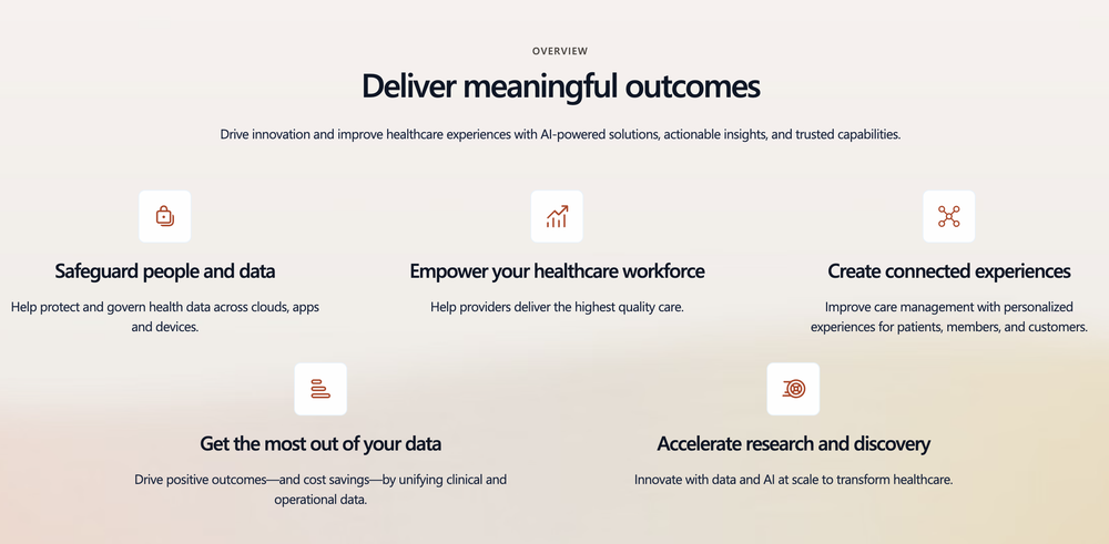 Microsoft Cloud for Healthcare Screenshot 1