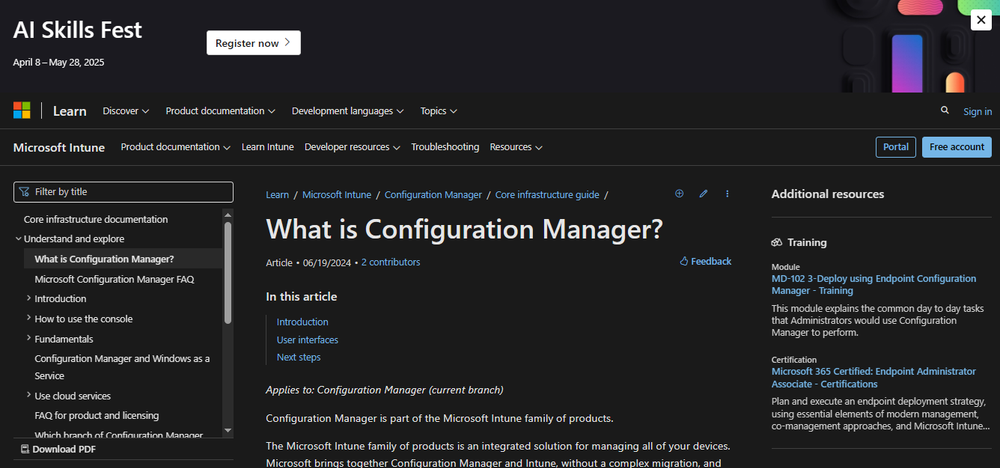 Microsoft Configuration Manager Screenshot 1