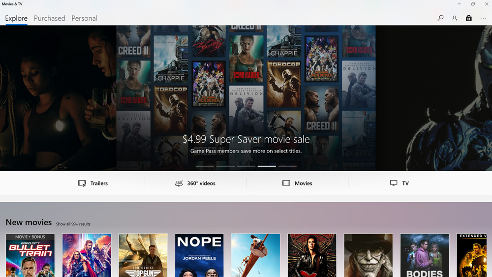 Microsoft Movies & TV Screenshot 1