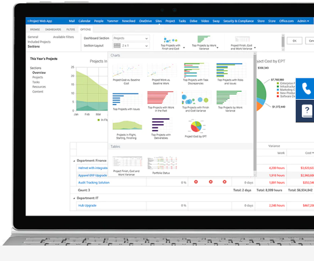 Microsoft PPM Screenshot 1