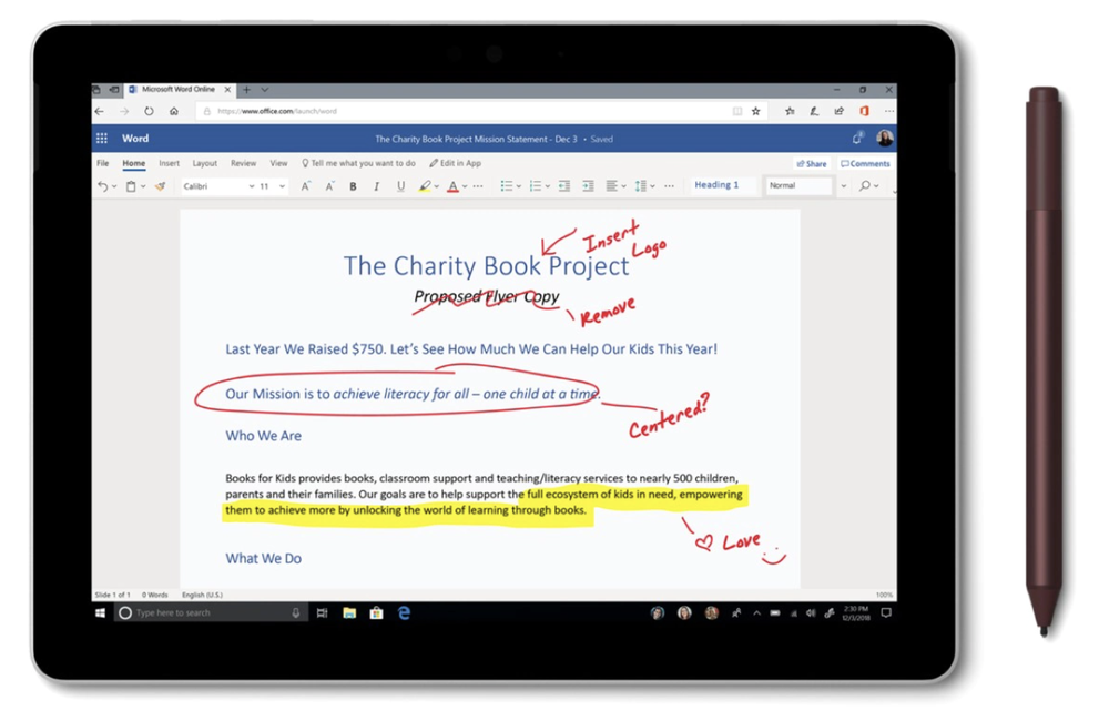 Microsoft Word Screenshot 1