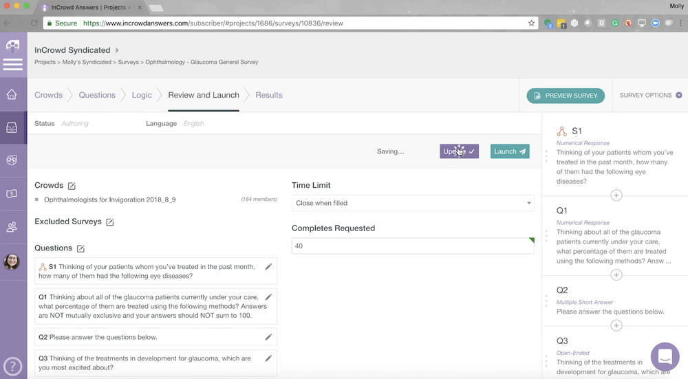 InCrowd MicroSurvey Screenshot 1