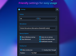 Customize Settings with friendly settings for easy usage