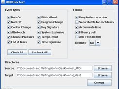 MIDIFile2Text Screenshot 1