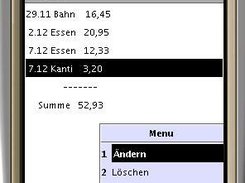 Expense list