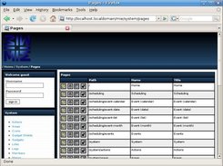 Pages on the system