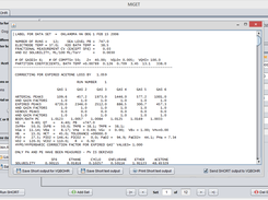 SHORT computes retention and excretion values for all sets
