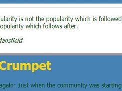 As tested on the "Daily Crumpet" web site