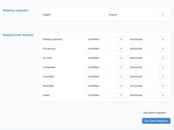 MigrationPro: Mapping order statuses and languages for store migration