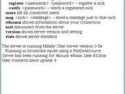 Mihaly Chat Client 0.1, X11 KDE Plastic