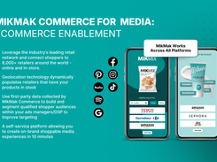 MikMak Commerce for Brand Websites -  Optimize your website to increase consumer awareness and offer a frictionless, omnichannel shopping experience, complete with customizable templates, filtering options, and a wide array of checkout options. 