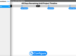 Add up to 10 separate countdowns each with their own set of milestones.