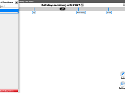 Add up to 30 separate countdowns each with their own set of milestones.