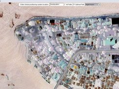 Accessing a remote location using night vision filter.