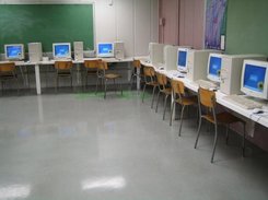 School lab using Mille-Xterm (made with recycled computer)