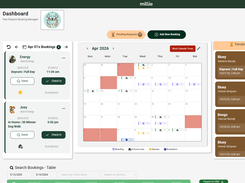 A simple booking dashboard to help pet care businesses manage reservations, clients, pets, and daily schedules with less stress.