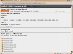 Node info, showing details of gathered information.