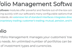 MIMICS Portfolio Management Screenshot 1