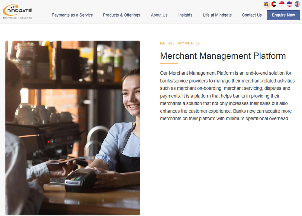 Mindgate Merchant Management Screenshot 1