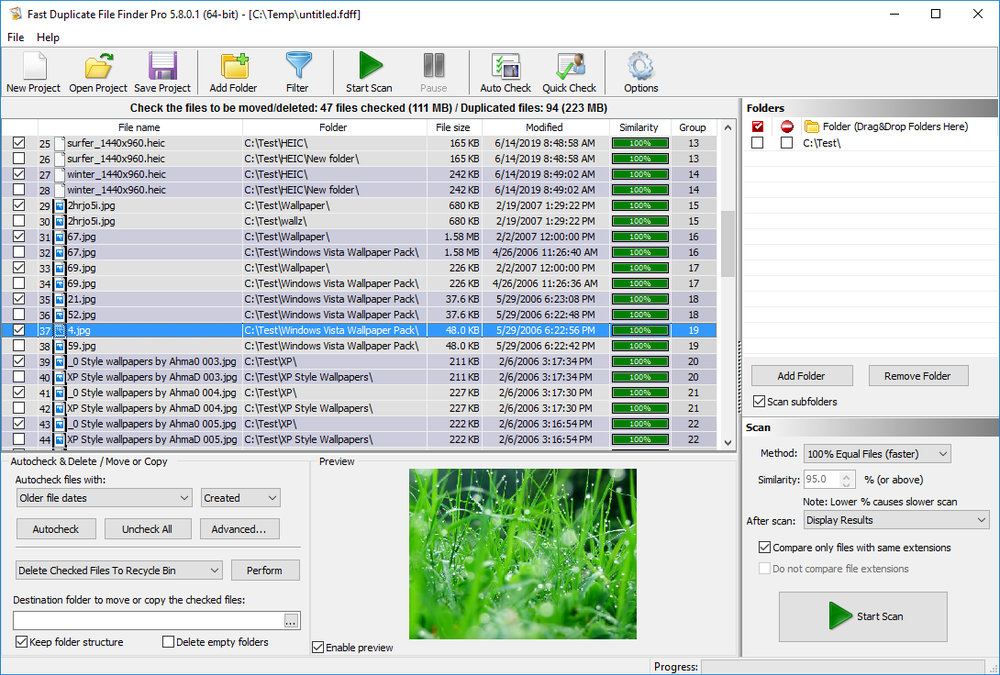 MindGems Fast Duplicate File Finder Screenshot 1