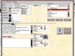 Screen of Charachter Generator with Charachter Generated