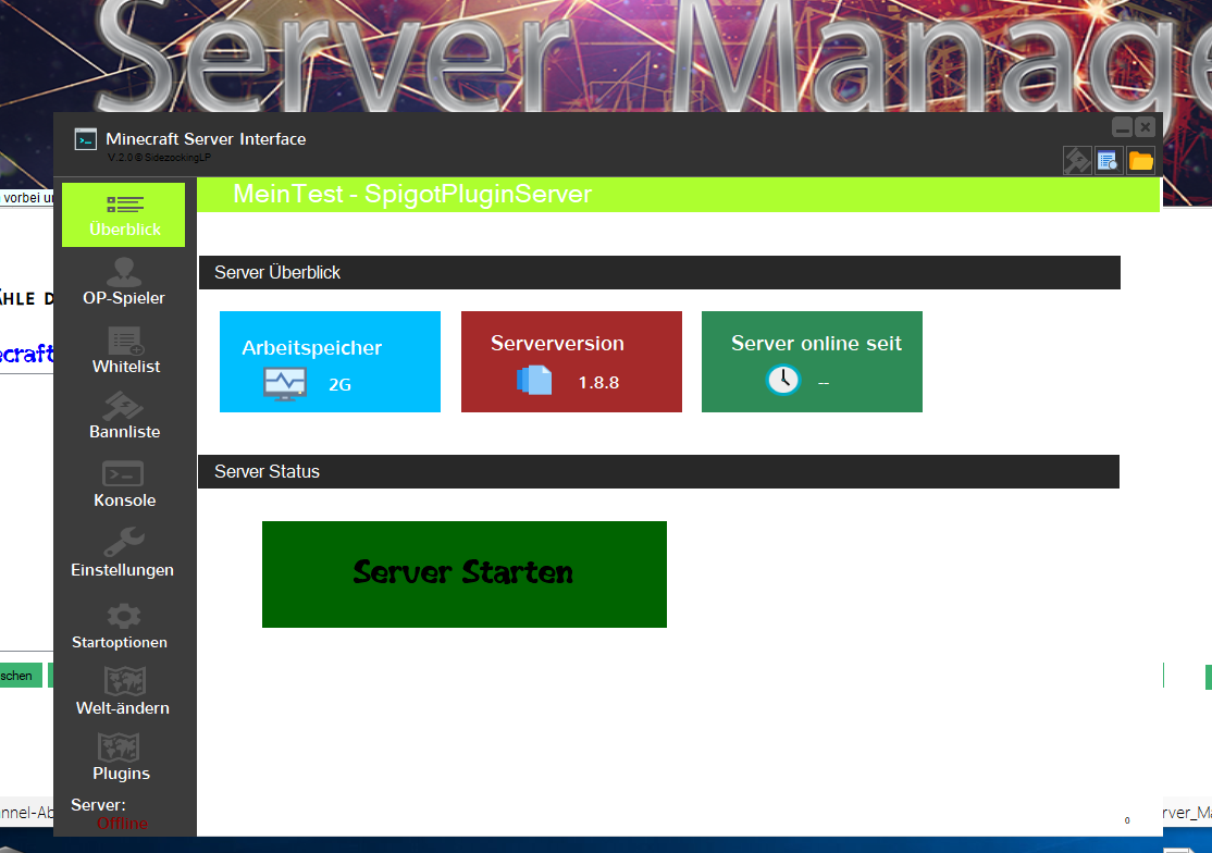 Minecraft Server_Manager