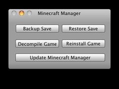 Minecraft Manager's Main Window