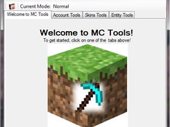 Minecraft Tools Start Window